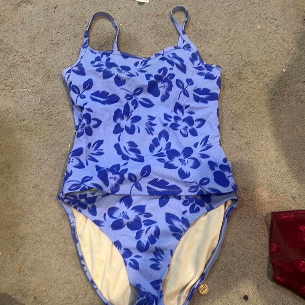 Blue Hawaiian swim suit
